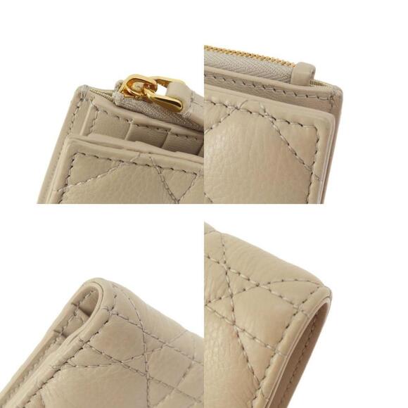 CHRISTIAN DIOR Caro Dahlia Wallet Bi-fold Leather Wallet - Picture 10 of 11